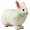 * Snow Rabbit Toy Reproduction By Hansa, 13" Long -Affordable Gift For Your Little One! Item #Dhan-4672 Hansa Animals