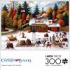 * Buffalo Games Charles Wysocki Vermont Maple Tree Tappers 300 Large Piece Jigsaw Puzzle Fall Puzzles