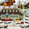 * Buffalo Games Charles Wysocki: Beaver Hat Tavern 1000 Piece Puzzle Fall Puzzles