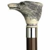 * Harvy Uni Fox Head Cane Walnut Shaft -Affordable Gift For Your Loved One! Item #Dhar-10827 Walking Canes