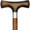 * King Of Canes Men Stylish T Cane Walnut Shaft, Walnut Handle -Affordable Gift For Your Loved One! Item #Dhar-54070 Walking Canes