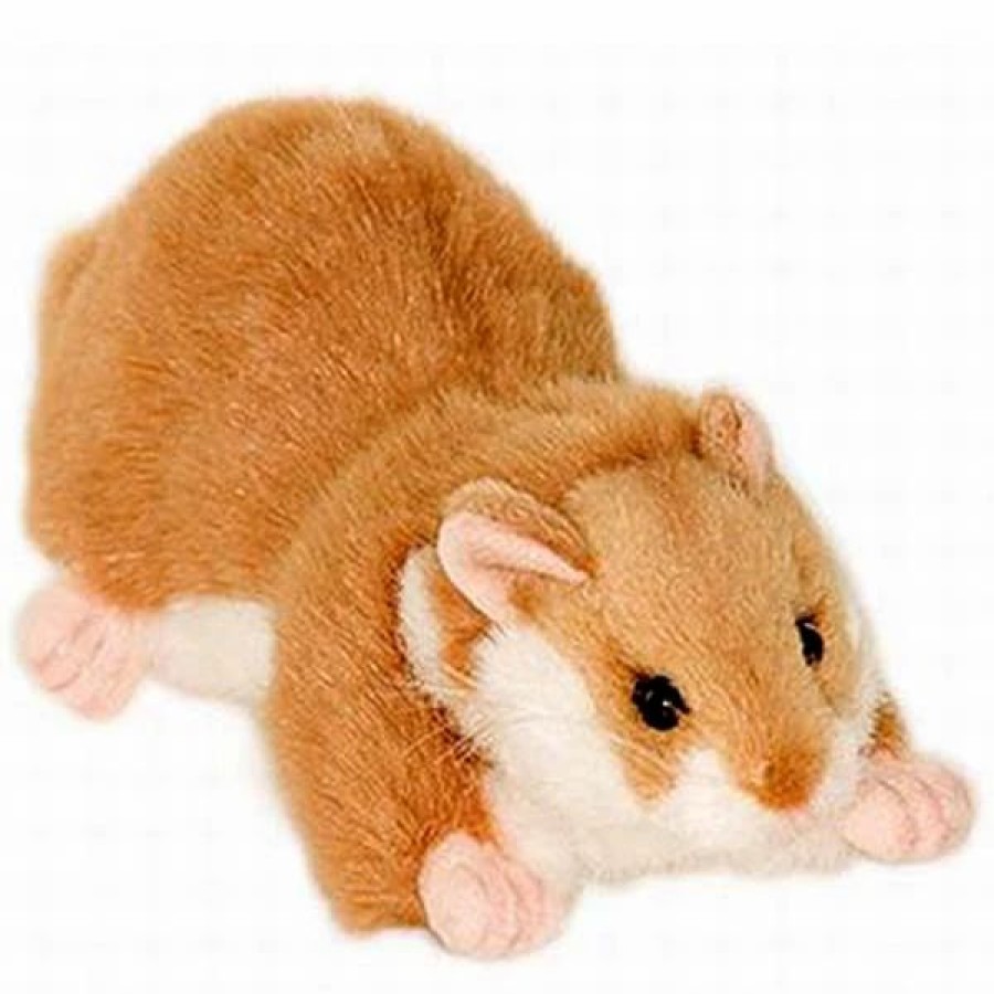 * Crouching Hamster Toy Reproduction By Hansa, 7" Long -Affordable Gift For Your Little One! Item #Dhan-3738 Hansa Animals