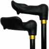 * Harvy Uni Adjustable Palm Grip Cane Metallic Black -Affordable Gift For Your Loved One! Item #Dhar-50908 Walking Canes