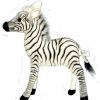 * Palawan Zebra Toy Reproduction By Hansa, 12" Tall -Affordable Gift For Your Little One! Item #Dhan-3452 Hansa Animals