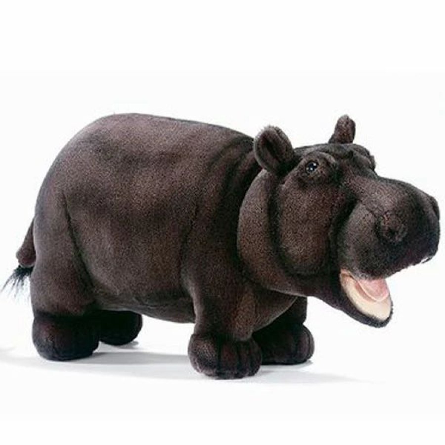 * Hippo Toy Reproduction By Hansa, 18" Long -Affordable Gift For Your Little One! Item #Dhan-2888 Hansa Animals