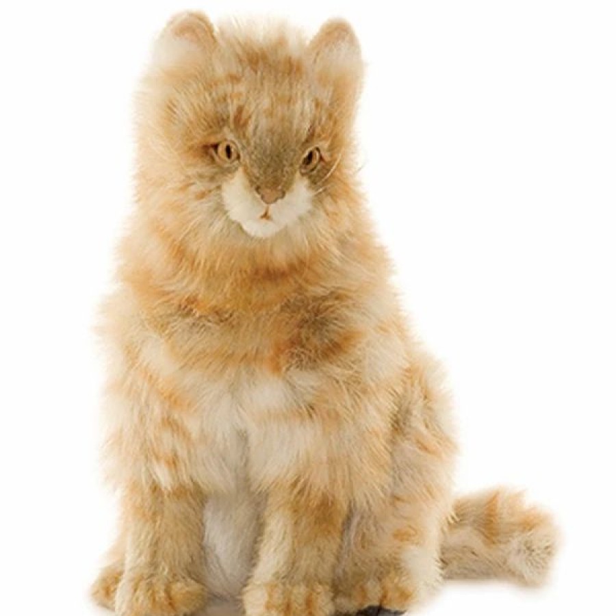 * Sitting Cat Tanmix Toy Reproduction By Hansa, 13" Tall -Affordable Gift For Your Little One! Item #Dhan-4640 Hansa Animals