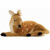 * Laying Bambi Toy Reproduction By Hansa, 24" Long -Affordable Gift For Your Little One! Item #Dhan-3412 Hansa Animals