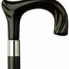 * Harvy Ladies Derby Cane Black Maple Shaft, Shell Handle -Affordable Gift For Your Loved One! Item #Dhar-13099 Walking Canes