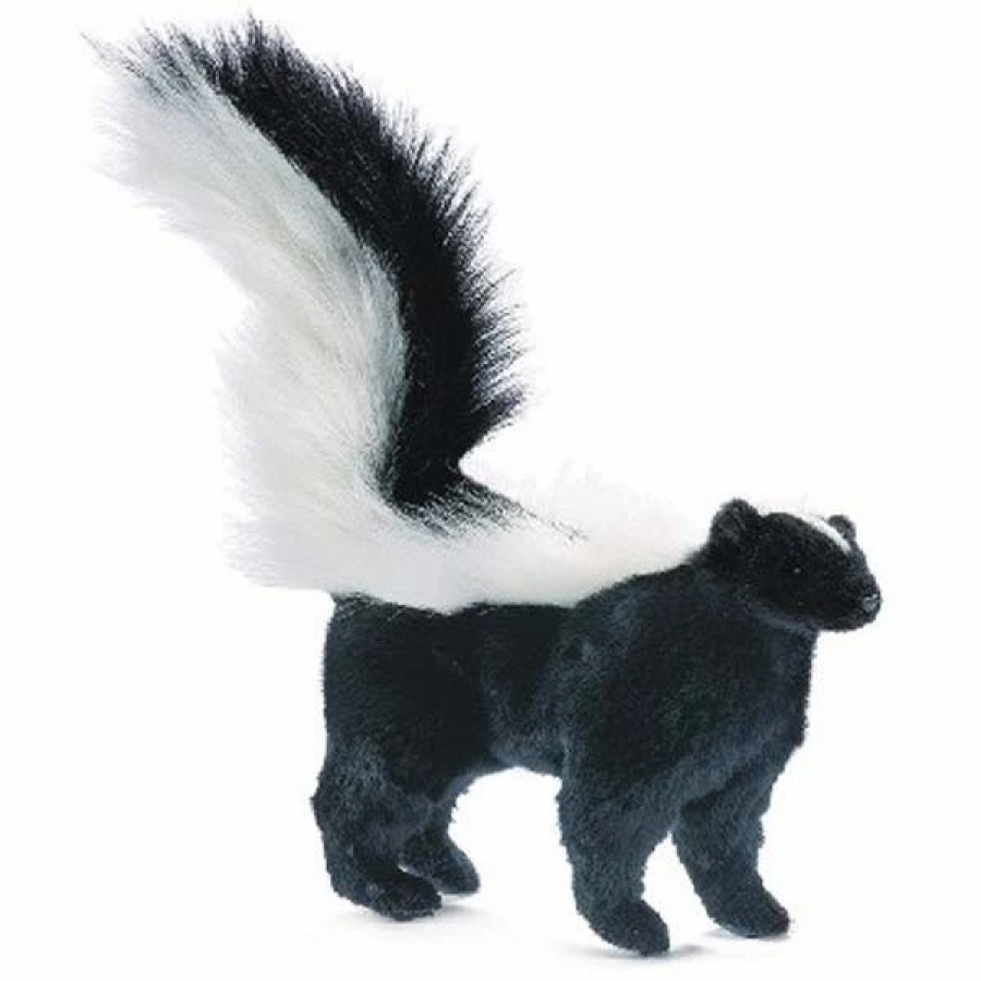 * Standing Skunk Toy Reproduction By Hansa, 13" Long -Affordable Gift For Your Little One! Item #Dhan-4730 Hansa Animals