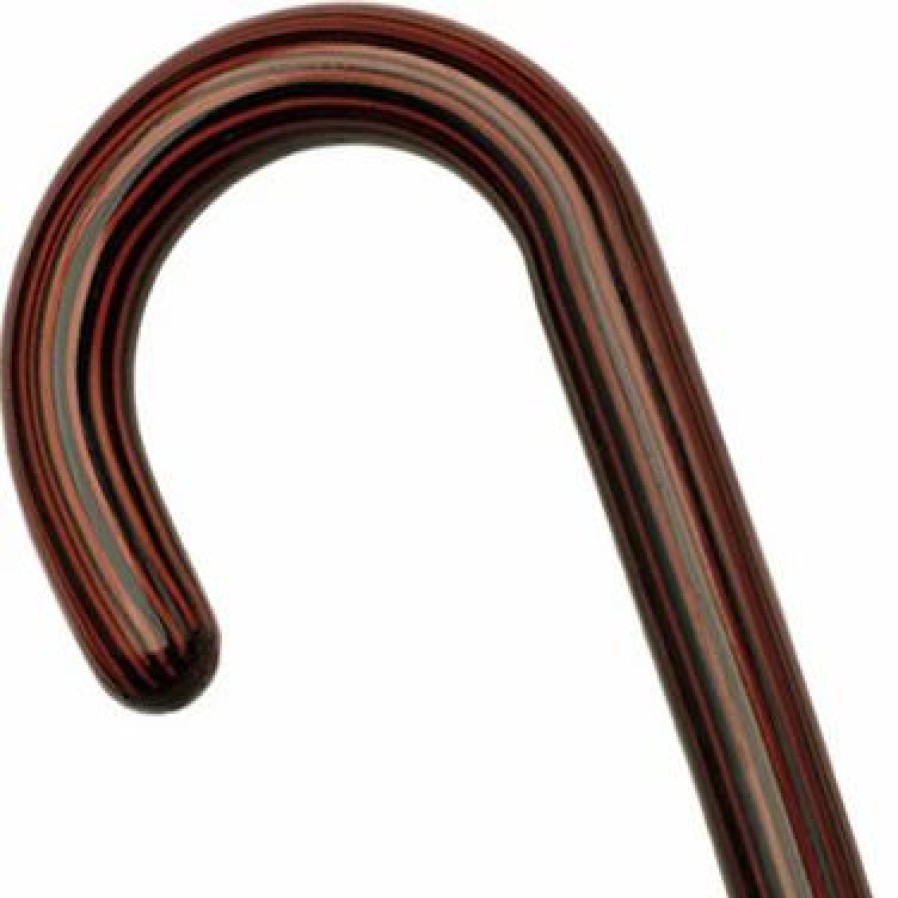 * Harvy Ladies Round Nose Crook Cane Rosewood Maple -Affordable Gift For Your Loved One! Item #Dhar-15517 Walking Canes