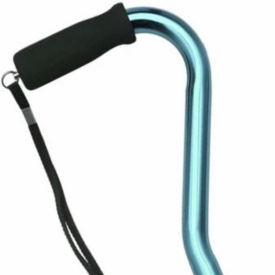 * Harvy Ladies Adjustable Center Balance Offset Cane Blue -Affordable Gift For Your Loved One! Item #Dhar-51002 Walking Canes