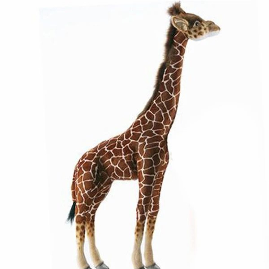 * Hans Giraffe Toy Reproduction By Hansa, 33" Tall -Affordable Gift For Your Little One! Item #Dhan-3623 Hansa Animals