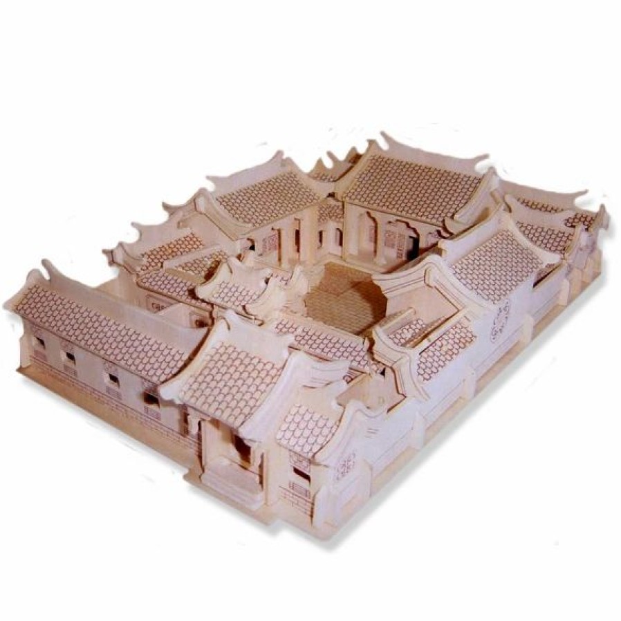 * All4Lessshop 3-D Wooden Puzzle Beijing House -Affordable Gift For Your Little One! Item #Dchi-Wpz-Gp152 3-D Wooden Puzzles