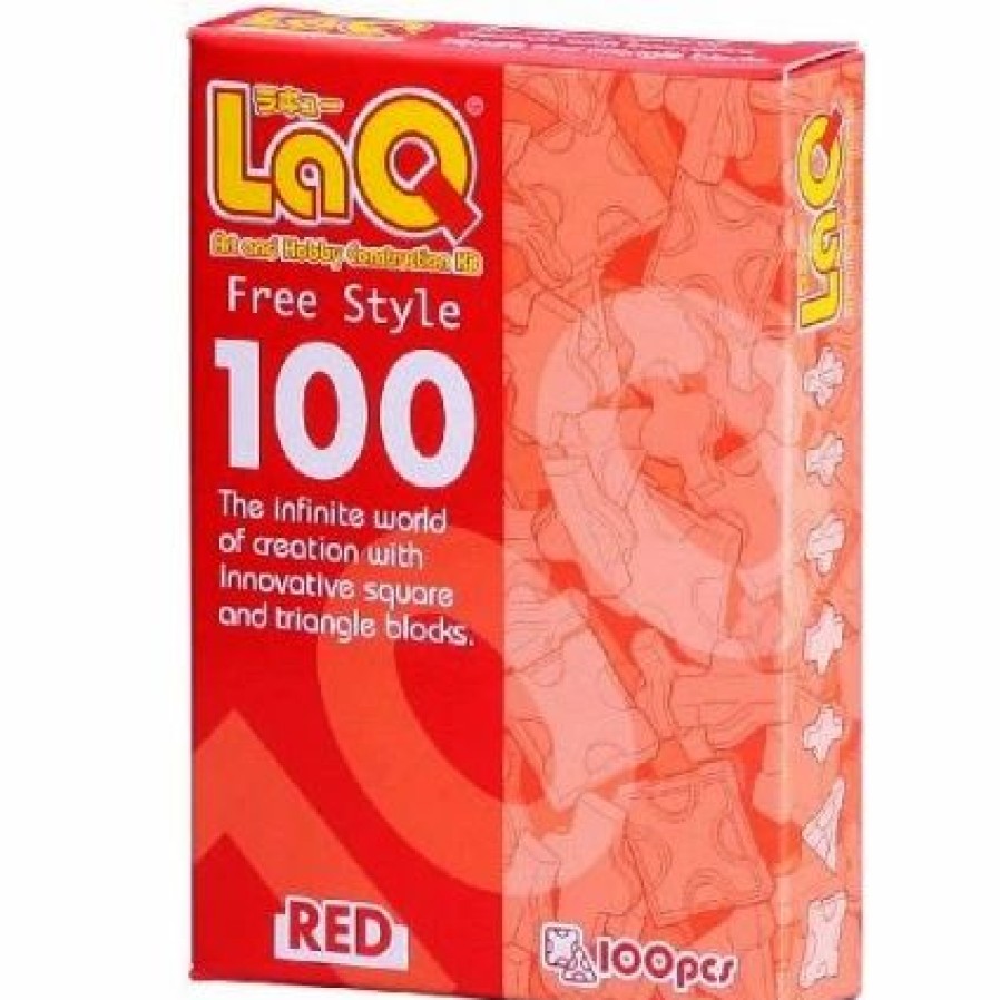 * Laqq Puzzle Set 100 Red Pieces! Play Set Gift -Affordable Gift For Your Little One! Item #Dlaq-000408 Laq Puzzles