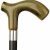 * Harvy Men Thick Derby Cane Black Shaft Horn Handle -Affordable Gift For Your Loved One! Item #Dhar-12021 Walking Canes