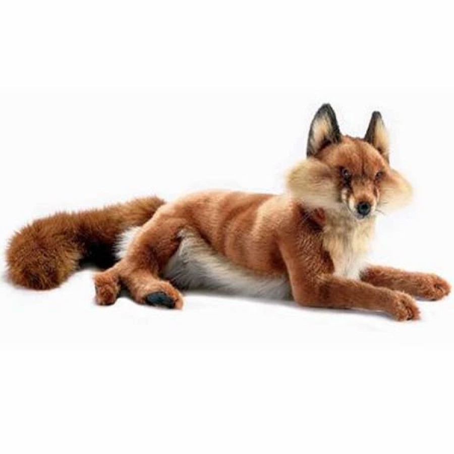 * Laying Red Fox Toy Reproduction By Hansa, 18" Long -Affordable Gift For Your Little One! Item #Dhan-4765 Hansa Animals