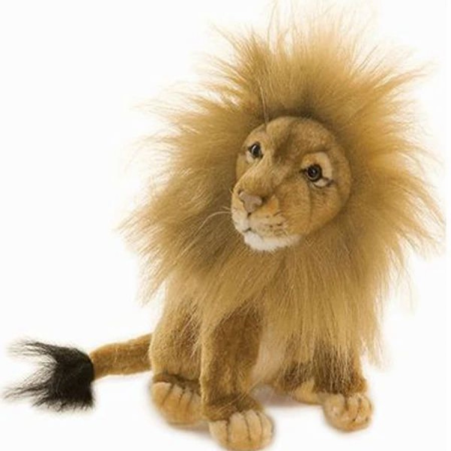 * Sitting Norfolk Lion Toy Reproduction Hansa, 8" Tall -Affordable Gift For Your Little One! Item #Dhan-3937 Hansa Animals