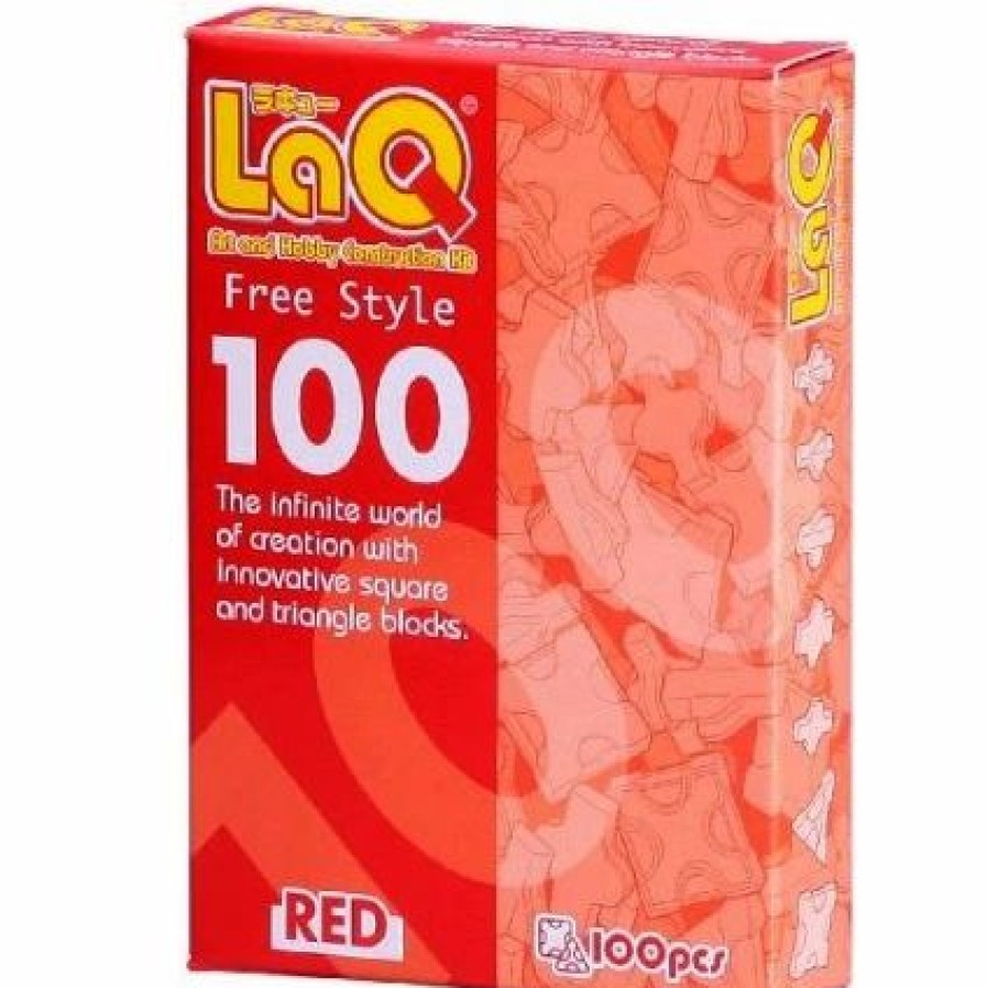 * Laqq Puzzle Set 100 Red Pieces! Play Set Gift -Affordable Gift For Your Little One! Item #Dlaq-000408 Laq Puzzles