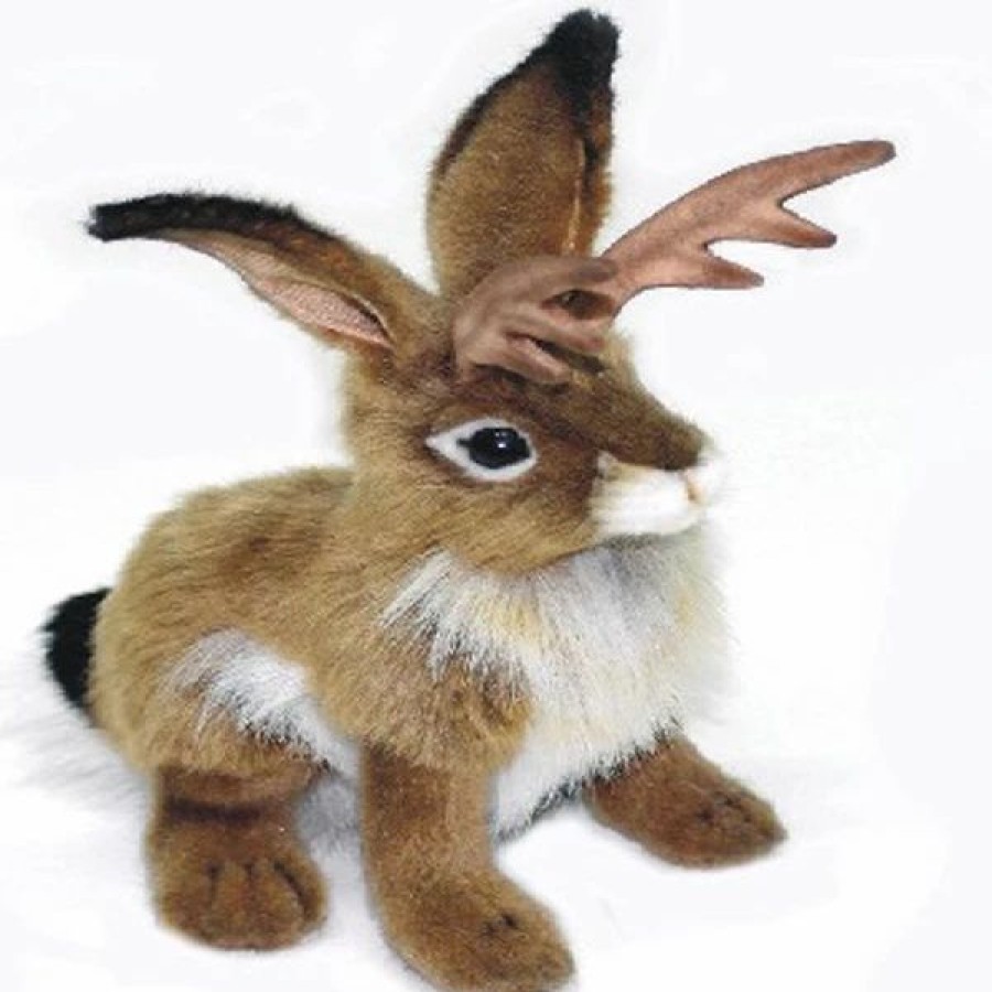 * Jackalope Toy Reproduction By Hansa, 9" Tall -Affordable Gift For Your Little One! Item #Dhan-5009 Hansa Animals