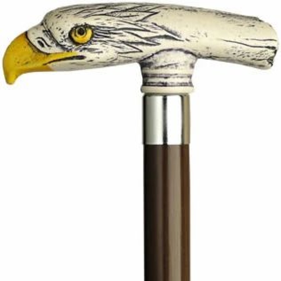 * Harvy Uni Eagle Head Cane Walnut Shaft -Affordable Gift For Your Loved One! Item #Dhar-10837 Walking Canes