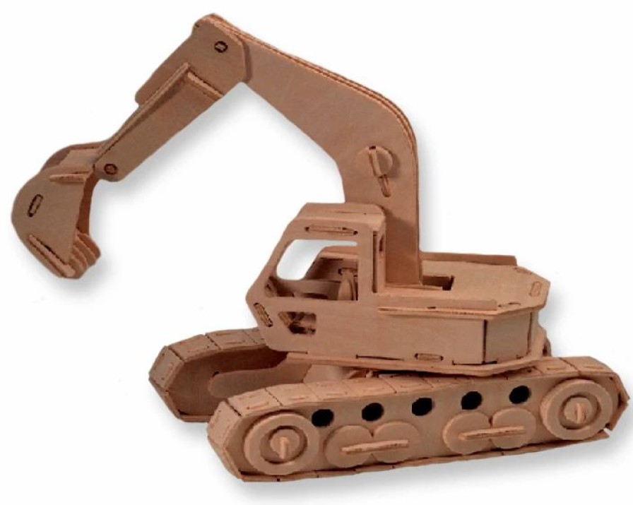 * All4Lessshop 3-D Wooden Puzzle Excavator Model -Affordable Gift For Your Little One! Item #Dchi-Wpz-P043 3-D Wooden Puzzles