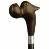 * Harvy Cane Bull Dog Headglass Eye Black With Brown Handle -Affordable Gift For Your Loved One! Item #Dhar-13050 Walking Canes