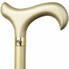 * Harvy Ladies Derby Cane High Gloss Metallic Champagne -Affordable Gift For Your Loved One! Item #Dhar-07808 Walking Canes