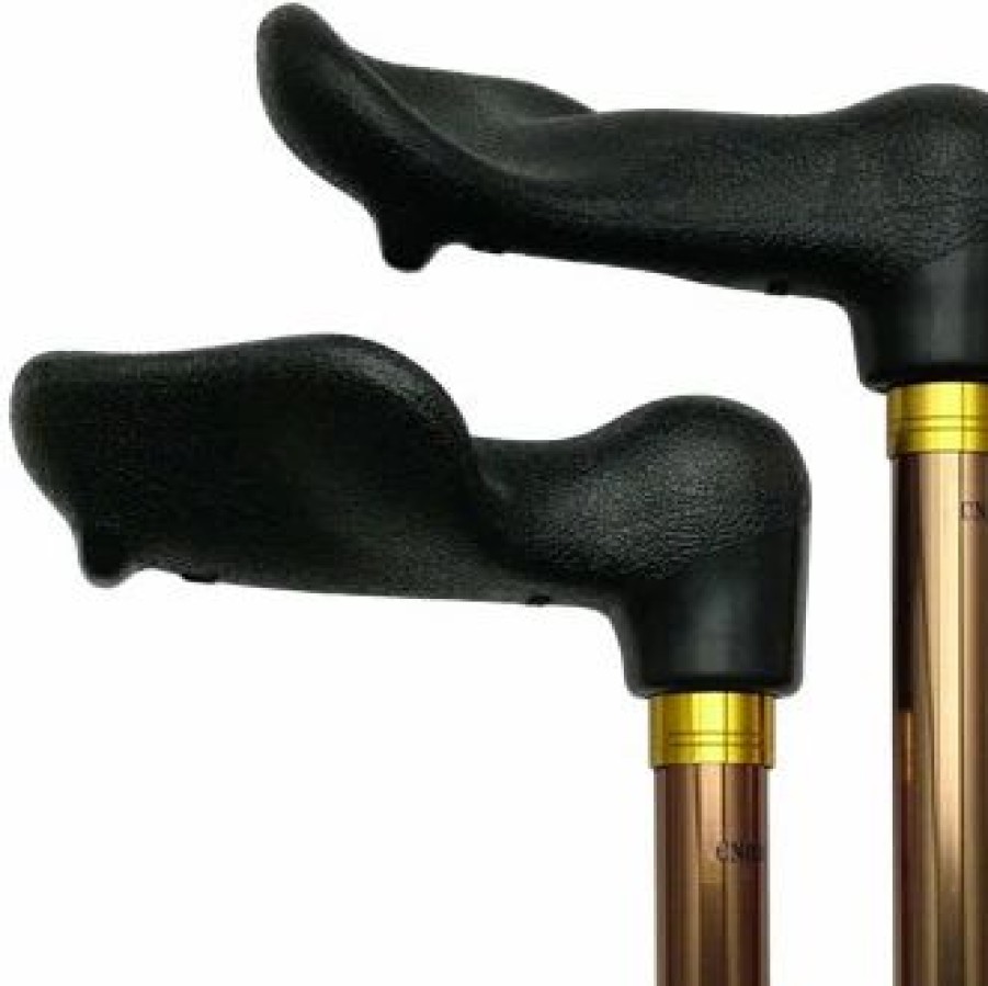 * Harvy Uni Adjustable Palm Grip Cane Bronze Left Hand -Affordable Gift For Your Loved One! Item #Dhar-50903 Walking Canes