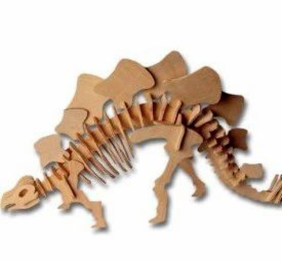 * All4Lessshop 3-D Wooden Puzzle Large Stegosaurus 3-D Wooden Puzzles