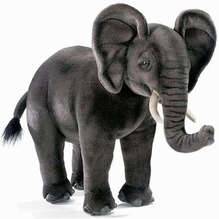 * Elephant Cub Toy Reproduction By Hansa, 17" Long -Affordable Gift For Your Little One! Item #Dhan-3824 Hansa Animals