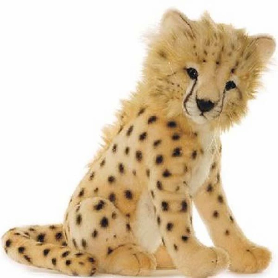 * Sitting Cheetah Cub Toy Reproduction By Hansa, 7" Tall -Affordable Gift For Your Little One! Item #Dhan-2990 Hansa Animals