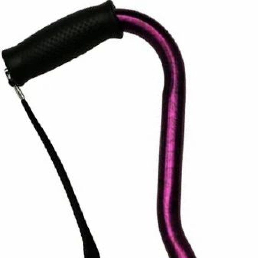 * Harvy Adjustable Center Balance Offset Cane Purple Aluminum -Affordable Gift For Your Loved One! Item #Dhar-51654 Walking Canes