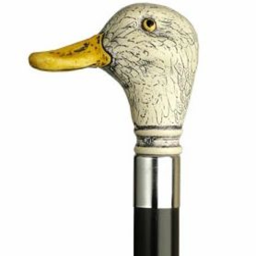 * Harvy Uni Duck Head Cane Black Shaft -Affordable Gift For Your Loved One! Item #Dhar-10718 Walking Canes