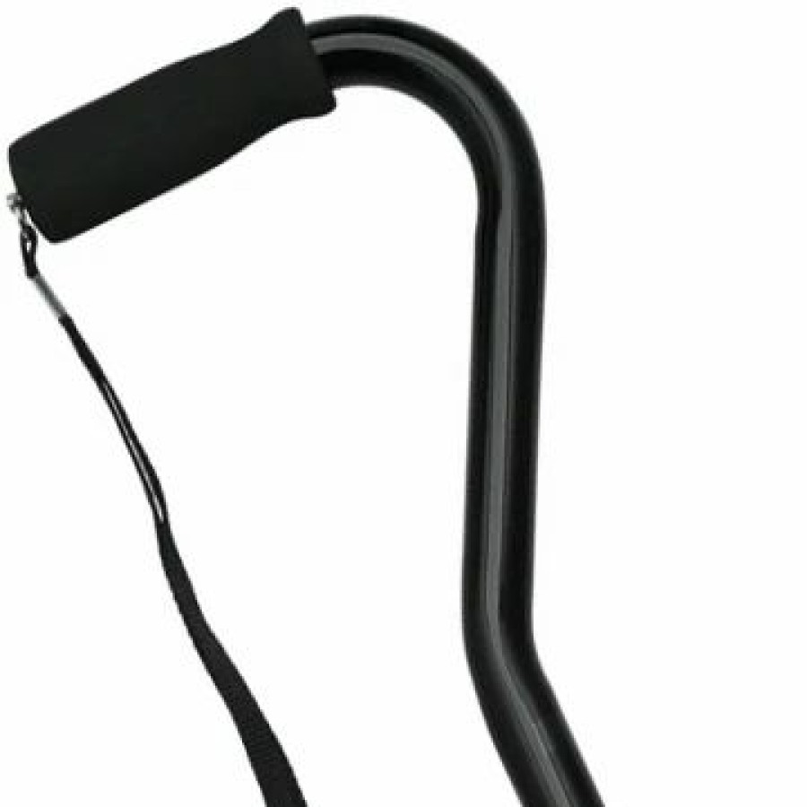 * Harvy Ladies Adjustable Center Balance Offset Cane Black -Affordable Gift For Your Loved One! Item #Dhar-51008 Walking Canes