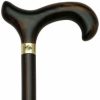 * Harvy Men Derby Cane Scorched Walnut -Affordable Gift For Your Loved One! Item #Dhar-58870 Walking Canes