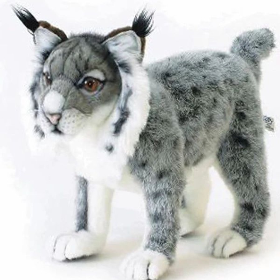 * Iberian Lynx Toy Reproduction By Hansa, 16" Long -Affordable Gift For Your Little One! Item #Dhan-5158 Hansa Animals