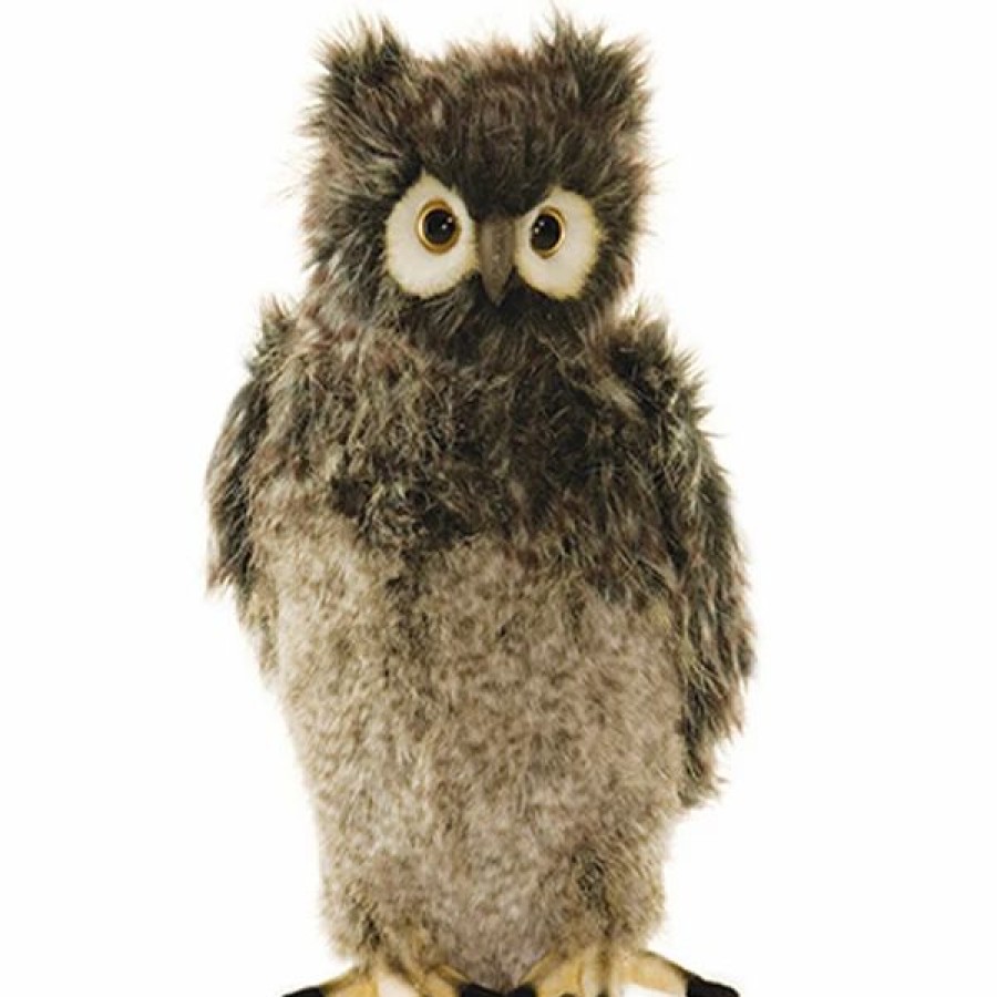 * Bubo Owl Toy Reproduction By Hansa, 14" Tall -Affordable Gift For Your Little One! Item #Dhan-3678 Hansa Animals