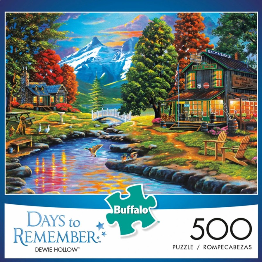 * Buffalo Games Days To Remember Dewie Hollow 500 Piece Jigsaw Puzzle Fall Puzzles