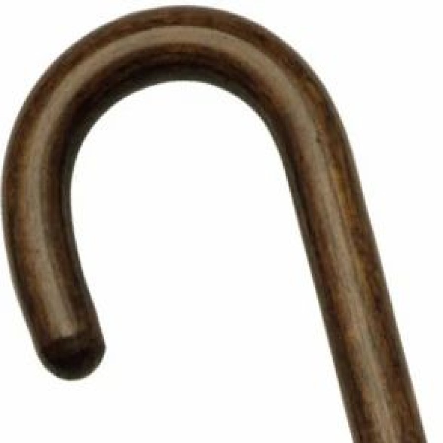 * Harvy Ladies Stylish Round Nose Crook Cane Walnut Maple -Affordable Gift For Your Loved One! Item #Dhar-15207 Walking Canes