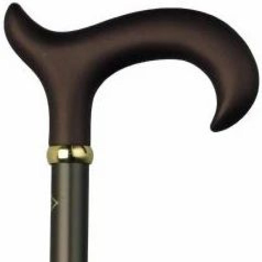 * Harvy Ladies Adjustable Soft Touch Derby Cane Metallic Bronze -Affordable Gift For Your Loved One! Item #Dhar-07705 Walking Canes