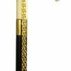 * Harvy Ladies Derby Cane Black Maple Shaft, Ivory Handle -Affordable Gift For Your Loved One! Item #Dhar-13128 Walking Canes