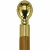 * Harvy Uni Egg Cane Scorched Maple, Solid Brass Handle -Affordable Gift For Your Loved One! Item #Dhar-11370 Walking Canes