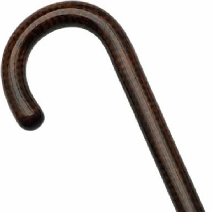 * Harvy Ladies Crook Cane Hand-Rubbed French Snakewood -Affordable Gift For Your Loved One! Item #Dhar-16732 Walking Canes