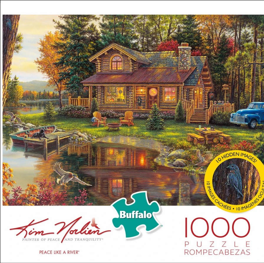 * Buffalo Games Kim Norlien: Peace Like A River 1000 Piece Puzzle Fall Puzzles