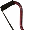 * Harvy Adjustable Center Balance Offset Cane Metallic Fuschia -Affordable Gift For Your Loved One! Item #Dhar-52144 Walking Canes