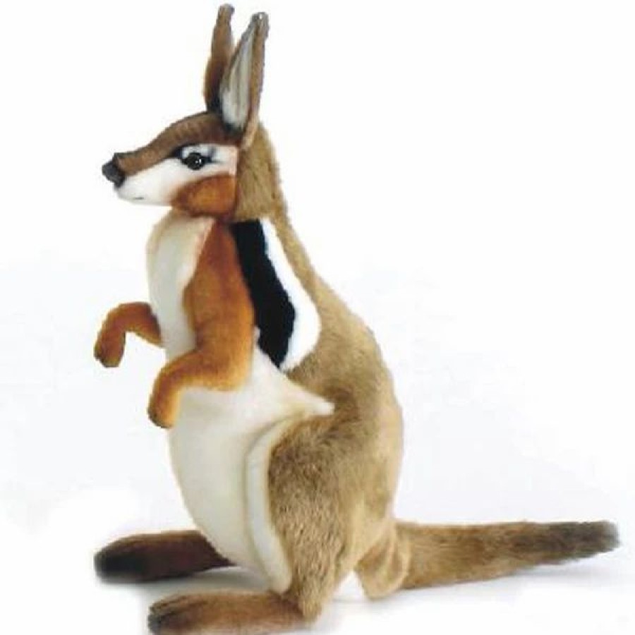 * Crescent Nailtail Wallaby Reproduction By Hansa 14" -Affordable Gift For Your Little One! Item #Dhan-5172 Hansa Animals