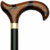 * Harvy Men Derby Cane Black Maple Shaft Spotted Morocco Handle -Affordable Gift For Your Loved One! Item #Dhar-07637 Walking Canes