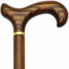 * Harvy Men Derby Cane Scorched & Cherry Stained Ash -Affordable Gift For Your Loved One! Item #Dhar-07652 Walking Canes