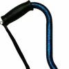 * Harvy Adjustable Center Balance Offset Cane Metallic Blue -Affordable Gift For Your Loved One! Item #Dhar-51652 Walking Canes