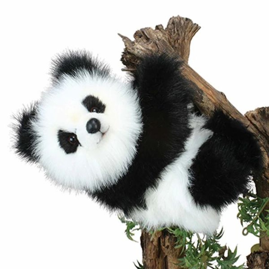 * Sitting Panda Cub Toy Reproduction By Hansa, 12" Tall -Affordable Gift For Your Little One! Item #Dhan-4859 Hansa Animals